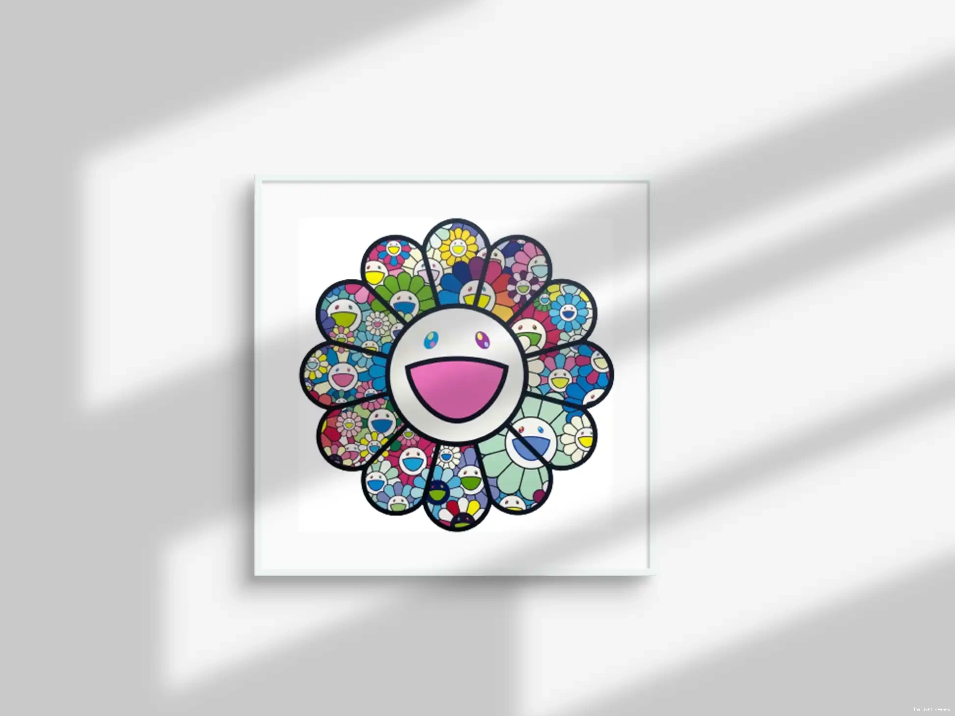 FLOWERS WALL MURAKAMI PASTEL FRAME COLOR 0501
